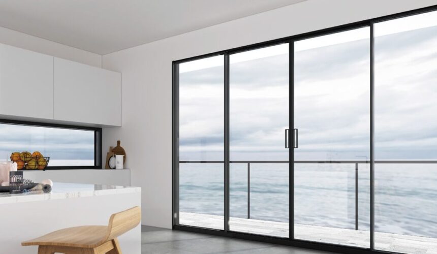 Aluminum Slim Slide Door