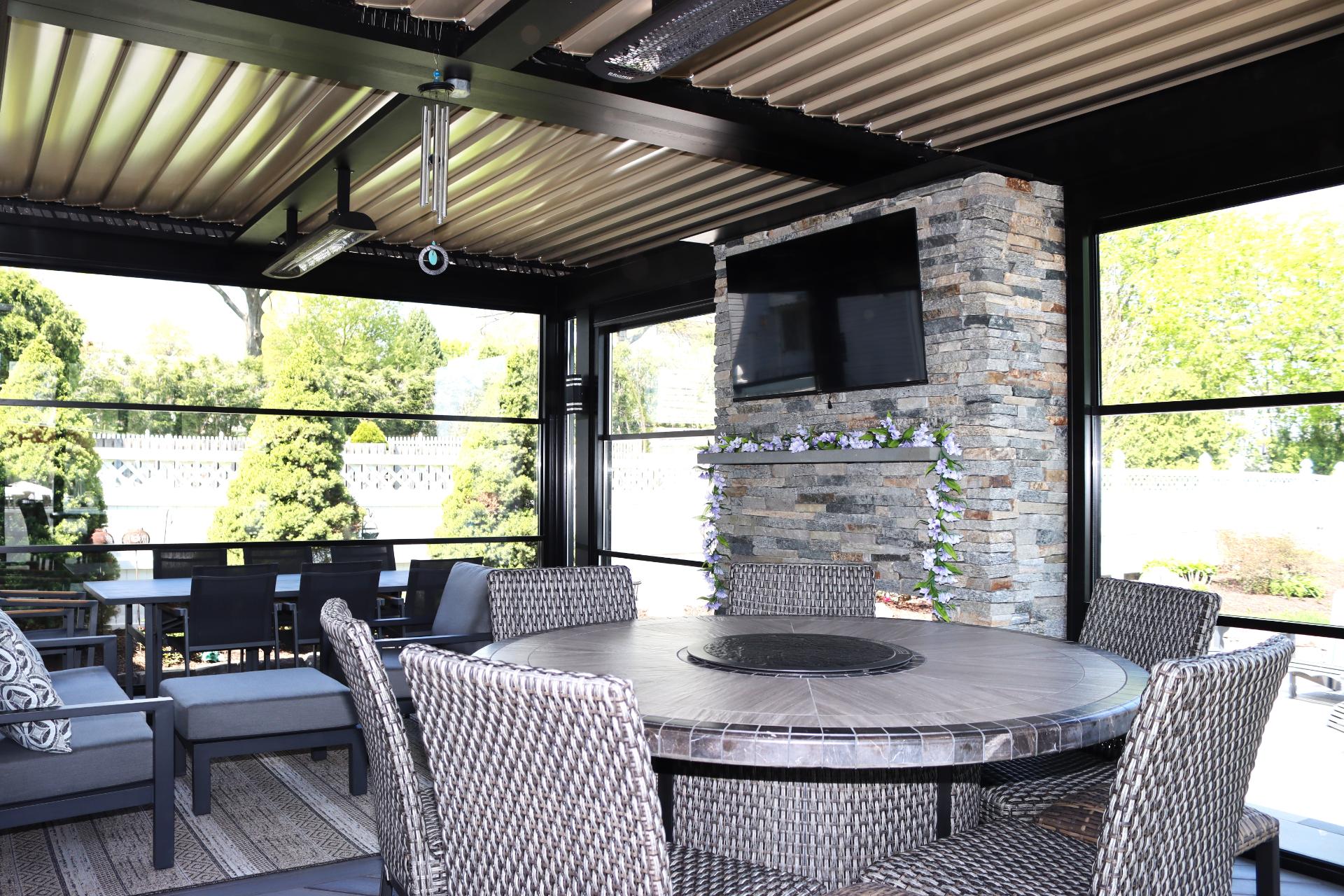 nutley pergola louvered 3