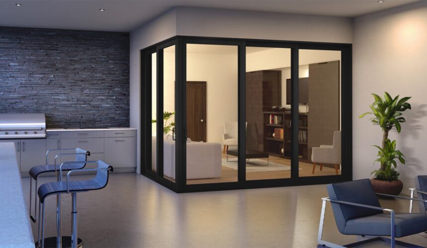 custom door windows detail