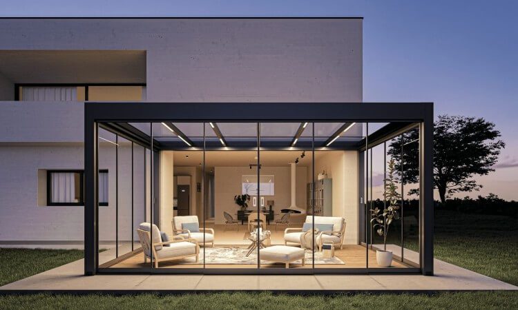 european style sunroom pergola